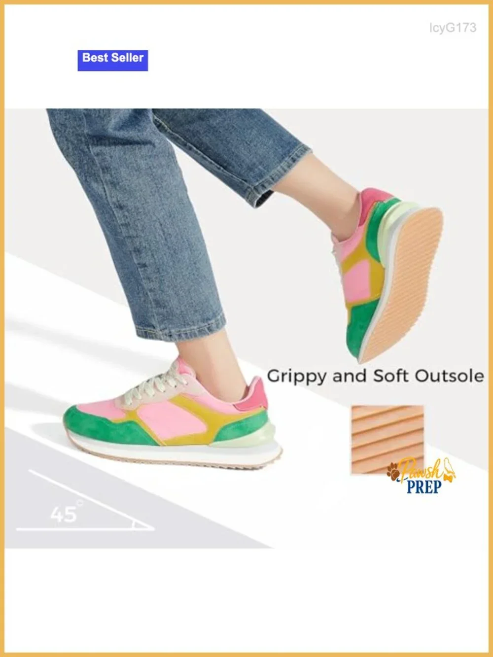 Women's Platform Sneakers Suede Colorblock Retro Casual Walking Shoes